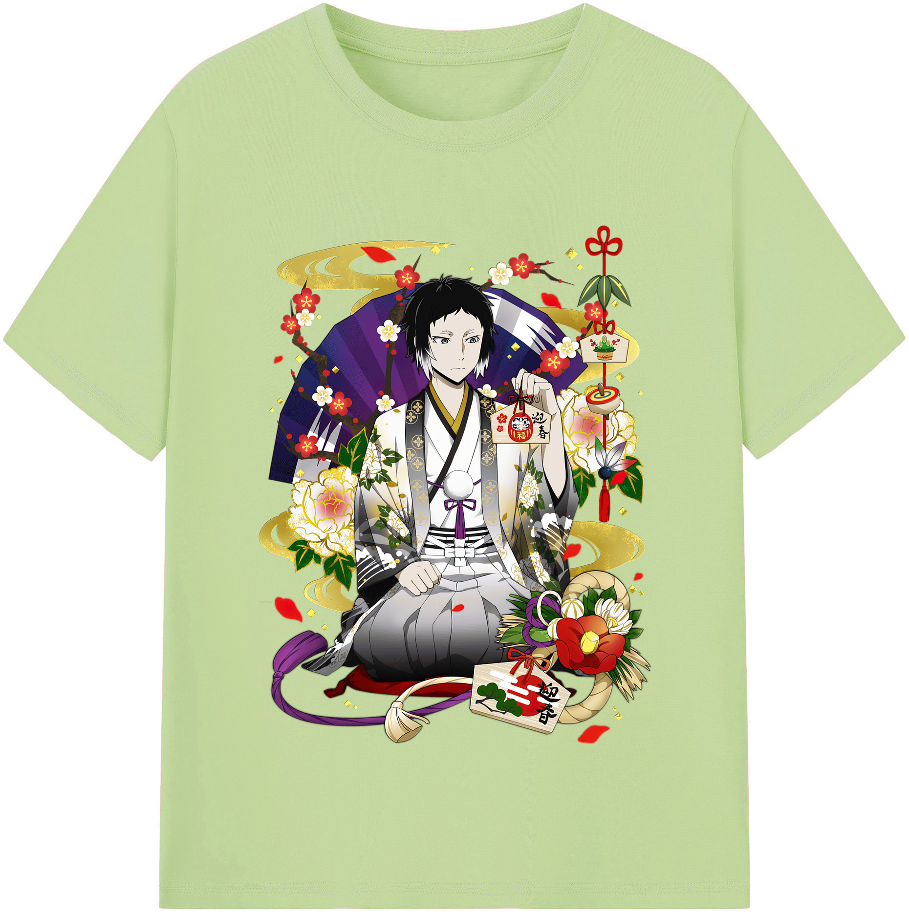 （画像用） 文豪ストレイドッグス Bungo Stray Dogs 綿100％半袖Tシャツ（フロントプリント）